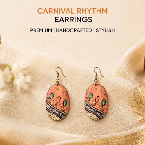 Image of Boho Ethnic Earrings Collection for Women - Colorful Tassel, Hoop, Stud, Drop, Chandelier & Huggie Styles Inspired by Festival Fashion