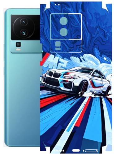 Image of AtOdds - Full Body Back Screen Guard Protector Film - Lamination Wrap Skin Sticker Compatible with IQOO NEO 7 PRO (5G) | Scratchproof Matte Finish (BWM)