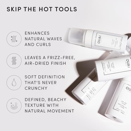 OUAI Air Dry Foam - Hair Mousse for Curly Hair - Image 3