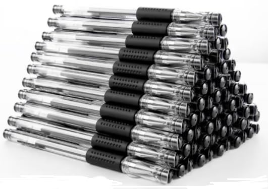 M&G 60pcs 0.5mm Neutral pen signature pen, black ink ball-point pen Q7