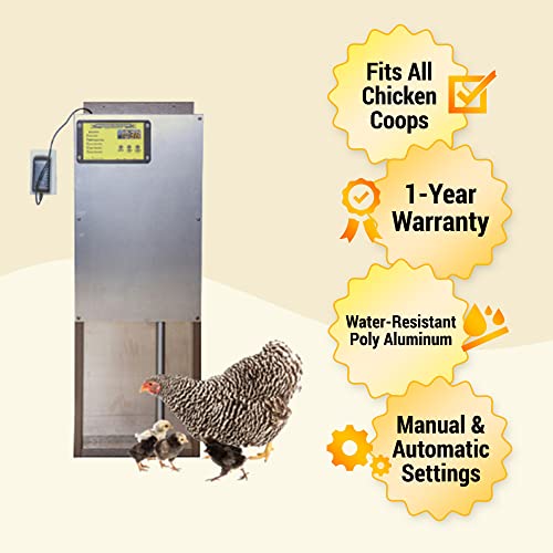OverEZ-Automatic-Chicken-Coop-Door-with-Motor-Timer-Heavy-Duty-Predator-Resistant-Chicken-Door-with-Auto-Pop-Door-Opener-Fits-OverEZ-Coops-Others-Poultry-Coop-Accessories-Made-in-USA-Aluminum