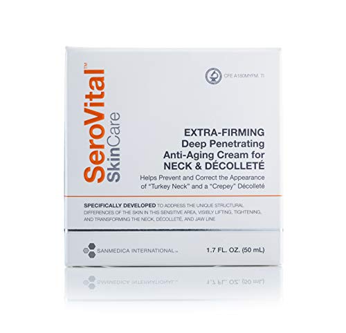 SeroVital SkinCare Extra-Firming Deep Penetrating Anti-Aging Cream for Neck & Décolleté. 1.7 Fluid