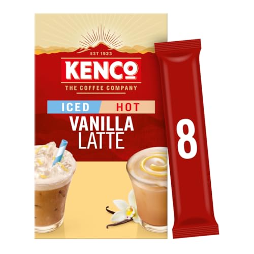Kenco Iced Latte Vanilla Instant Coffee 8 x 21.3g 170.4g