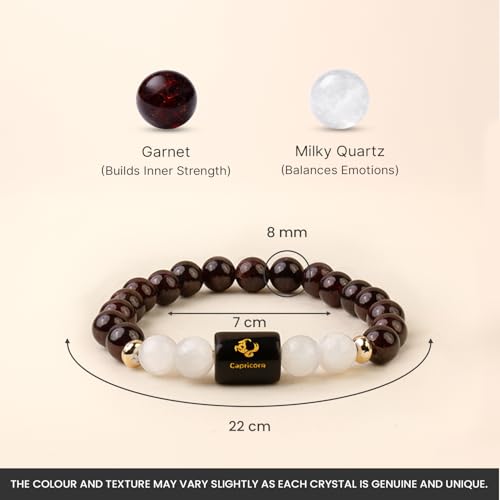 Image of Astrotalk Zodiac Crystal Bracelet | Balances Energy & Enhances Positivity | Certified Healing Crystals with Certificate | Astrology Bracelet for Man & Woman | Gift for Man & Woman