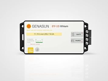 GV-10-Li-12.5V, 10.5 A MPPT Charge Controller for Lithium 3S Li-ion Battery