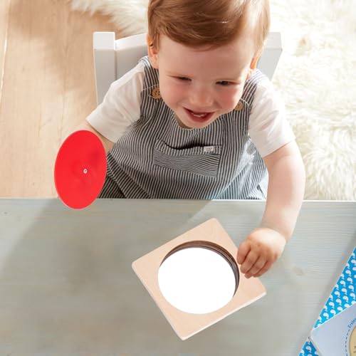 Espejo para bebé Montessori ejercita manos pequeñas con botón 7