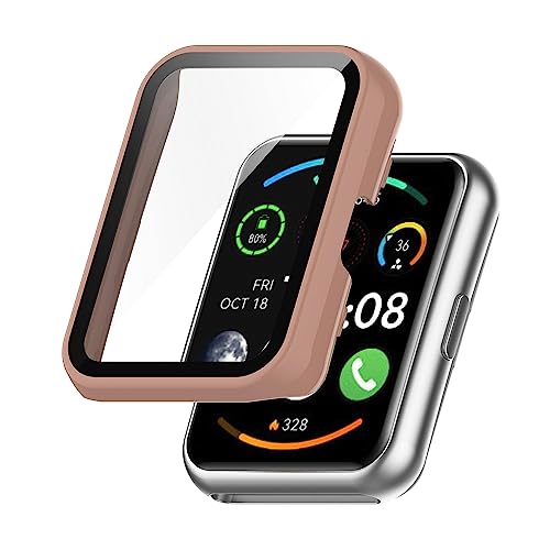 AiMaoo Huawei Watch Fit 2 Ή P[X KXtB ی Jo[ d|PCf ̉ ϏՌ h~ ϐFh~ SʃJo[ Sʕی X}[gEHb` Huawei Watch Fit 2 (sN)