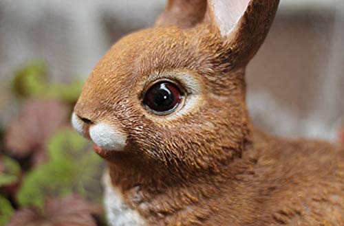 Lapin statue jardin en résine durable pour aménagement extérieur mignon