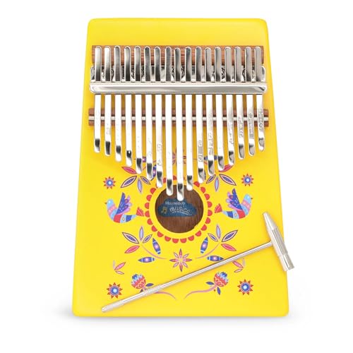 Children’s Wooden Kalimba by Marmelada Music - Professional Tuned Kalimba Thumb Piano, Portable 17 Keys, Finger Piano for Kids and Adults Thumb Drum, Perfect Instrument for Young Musicians