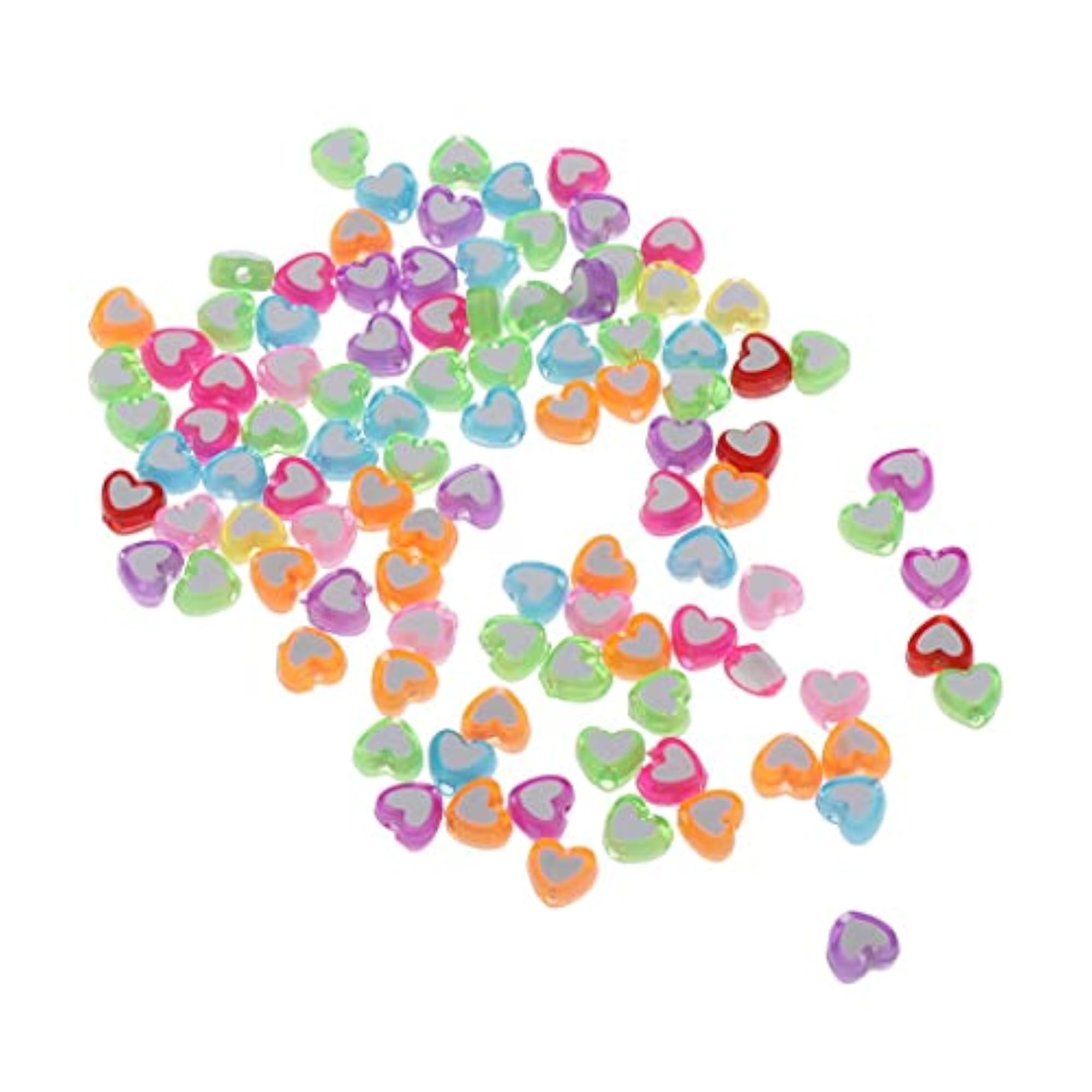100 Pieces Loose Space Beads Decorative Beads for DIY Crafts