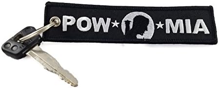 Cg Keytags - Fire, Police, POW/MIA, Veteran, Keys For a Cause Keychains for Motorcycles, Scooters, Cars, Great Gifts. (POW/MIA)