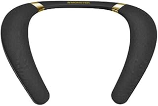 Monster Neck Speaker, Boomerang Neckband Bluetooth Speakers Wireless, Portable Bluetooth Speaker with 12H Playtime, True 3D Stereo Sound, Built in Mic, IPX7 Waterproof Speaker for Home Outdoor