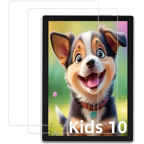 plimpton Screen Protector for PlimPad Kids10 Tablet for Kids 10 inch, Tempered Glass Film 9H Hardness, 10.1 inch LCD Protection, Anti-Scratch, Anti-Fingerprint, Easy to Install (2 Pack) Cover