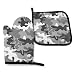 Produktbild Alvahw Digital Camo Ofenhandschuhe und Topflappen Küchenset Hitzebeständige Grill-Back-Kochhandschuhe
