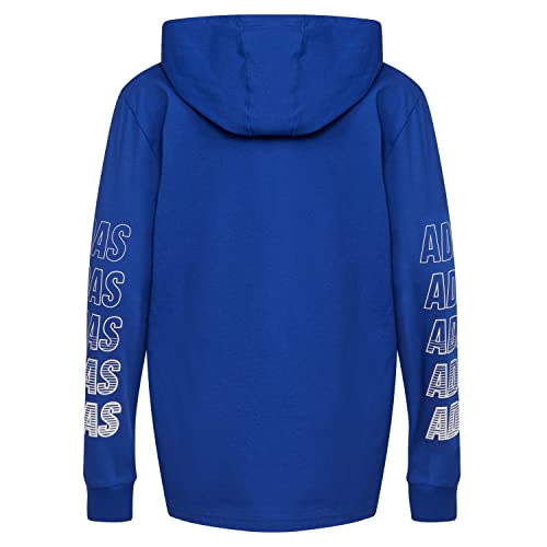 Haut à capuche Adidas bleu résistant pour enfant de 4 ans