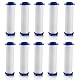10 Stück PP Baumwolle Filter für Duschkopf Entfernung von Chlorresten, Sediment-Kartusche gefiltert,Shower head filter，Sediment-Kartusche gefiltert, Universal Saubere Wasserkernkern (8x2.5cm)