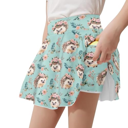 Girls' Skirts & Skorts with Pockets Built in Shorts High Waisted Skirt Size 5-142