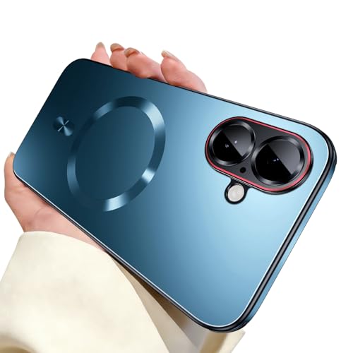Image of for iPhone 17 Case,Slim Design Compatible with MagSafe,Strong Magnetic Shockproof Military-Grade Protection for Screen & Camera Cover Case for 17,Blue