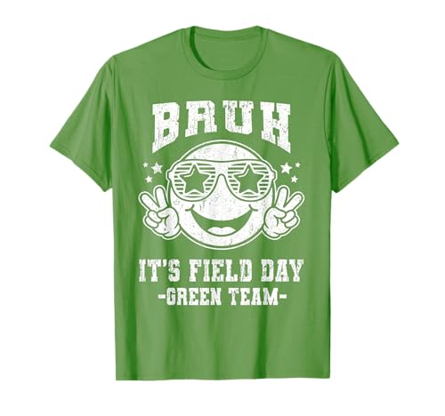 Green Team Bruh It's Field Day 2026 for Teacher Kids T-Shirt