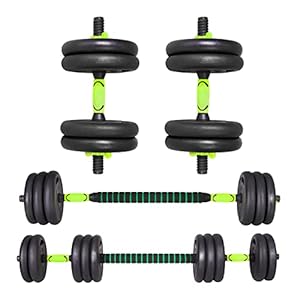 ALLINLIFE Mancuernas Ajustables, 10-15KG Pesas y Mancuernas con Barra Conexion y Agarre Antideslizante, Doble Roscas para Seguridad, Juego de Mancuernas, Pesas Ajustables para Fitness Gimnasio en Casa