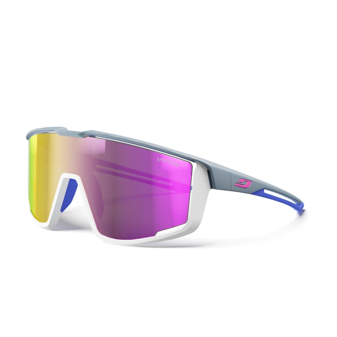 Julbo Sunglasses - DRIVE - Men - Translucent Grey/Brown/Dark Blue - Polarized Category 3, Dark Grey / Light Grey / Blue Category 3
