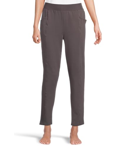 Mod-o-doc Women's Seamed Ankle Length Pants, Washed Ebony at