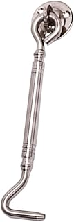 Cabilock Swivel Window Hook Window Lock Hook Cabin Door Window Lock Swivel Hooks Stainless Steel Hooks Thickened Window Hook Simple Window Hook Metal Window Hook Window Silver Screw
