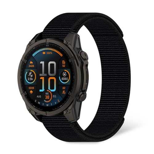 For Garmin Enduro 3/Fenix 8 51mm/instinct 2X/Fenix 7X oh xg iC oh iC ʋCɗD ւoh _炩 y ʋC ϏՌ ϋv (ubN)