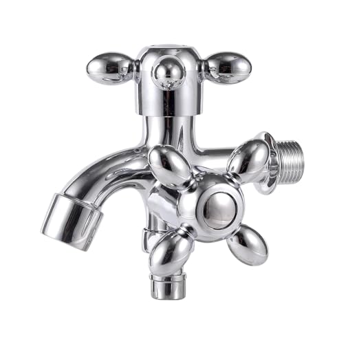 Robinet d'eau à double sortie 1/2" avec commande indépendante pour l'irrigation