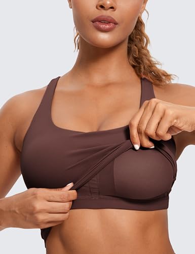 Image of CRZ YOGA Womens Butterluxe Strappy Longline Sports Bra - Padded Criss Cross Yoga Workout Crop Tank Tops