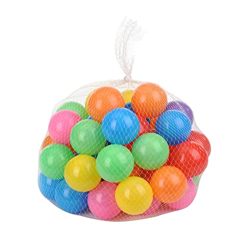 PW TOOLS 50 Balles pour Piscine à Balles Balles pour Piscine à Balles Piscine à Balles Boules Molles Multicolores Balles Molles Intérieures Extérieures D'été pour Les Enfant Jouent