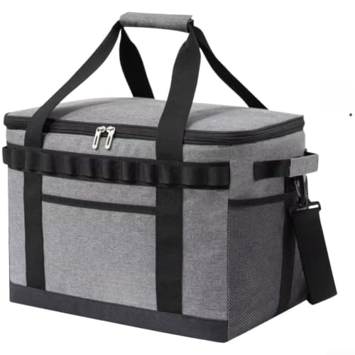Aluminium Foil Lined Soft Cooler 35L Foldable Design(Gray)