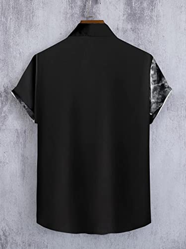 Image of mahek Fashion Printed Half Sleeve Lycra Shirt for Men