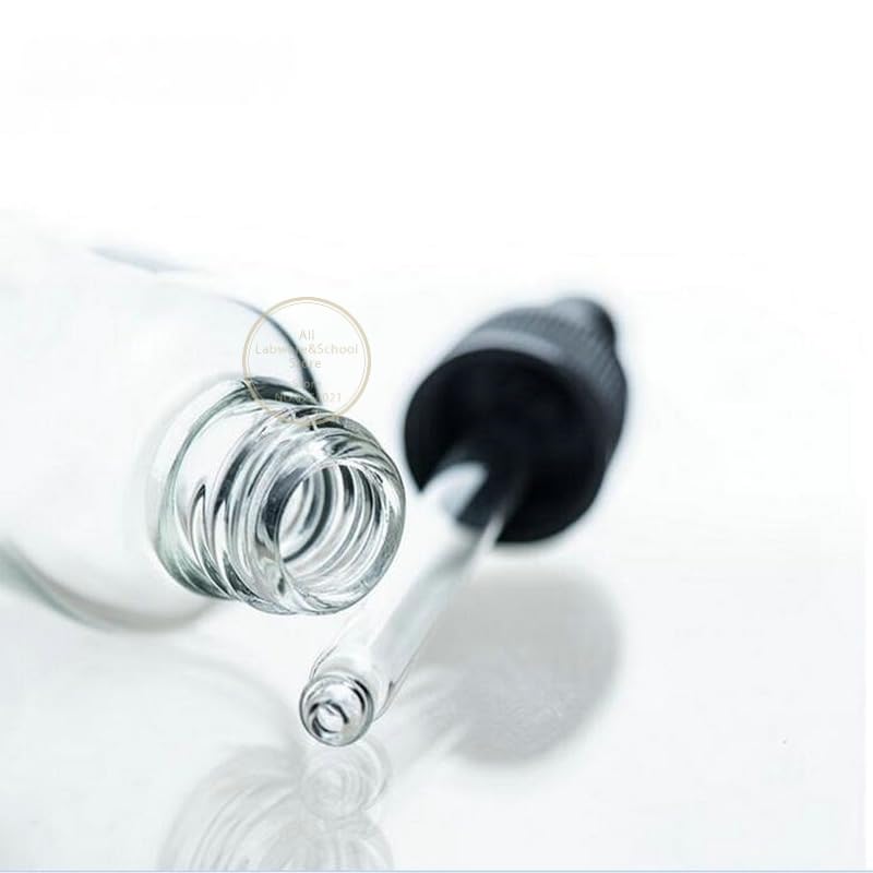 10 unids/Lote 5ml a 100ml Laboratorio marrón/Botella cuentagotas de Vidrio Transparente, Botella cuentagotas de Esencia cosmética(50ml Brown)