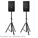 PRORECK Club A 4X4 Passive Line Array Speaker System Sets with Connecting Cables Eight Tweeter and Eight mid-tweeters, 8 Ohms Impedance