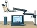 AmScope SM-8TZ-144S-10M Digital Professional Trinocular Stereo Zoom Microscope, WH10x Eyepieces, 3.5X-90X Magnification, 0.7X-4.5X Zoom Objective, 144-Bulb LED Ring Light, Articulating-Arm Boom Stand, 110V-240V, Includes 0.5x and 2.0x Barlow Lenses and 10MP Camera with Reduction Lens and Software