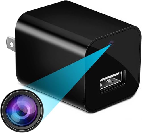 Image of BIGASUO Mini Hidden Camera 1080p Full HD Plug & Play Spy Cam Secret Camera for Home and Office Use Works While Charging Supports 256GB Security Surveillance (B88)