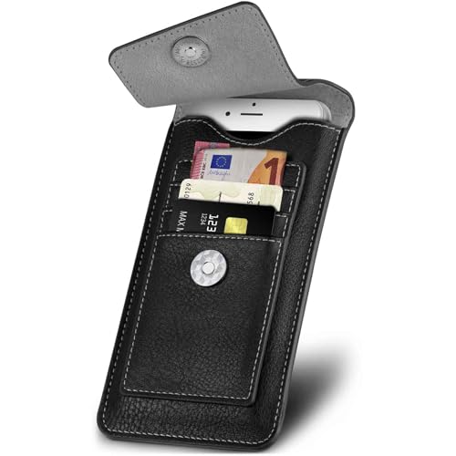 Étui protection Sony Xperia 10 VII avec compartiment cartes cuir PU noir
