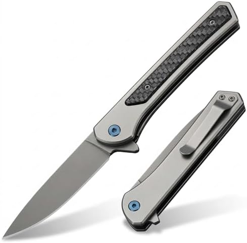 Pocket Knife, Gifts for Men Women Dad, EDC Folding Knives with Cl...