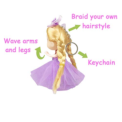 JIABNUKKN Easter Basket Stuffers Eggs Filled 6 Pack Large Eggs with Cute Dolls Inside, Easter Gifts Colorful Easter Egg Stuffers for Toddlers Kids EasterToys