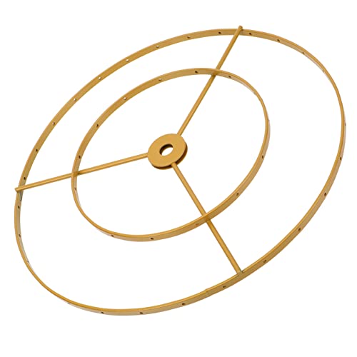 Image of LABRIMP Lamp Shade Holder Rings Round Crafts Metal Style Home Light Suitable Simple for Ring Accessories Accessory Diy Prop Shade Harp Replacement Iron European Frame Lamp Shade