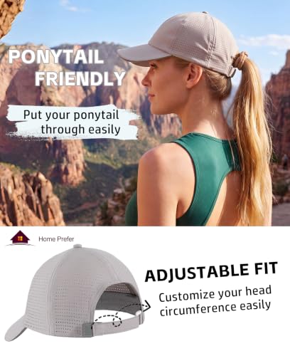 Image of Home Prefer Reflective Water Repellent Quick Dry Airy UPF50+ Sun Hat for Men Women Outdoor Sports Baseball Caps Unisex