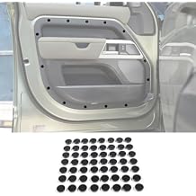 Screw Decorative Cover for 2020-2023 Land Rover Defender 110 Accessories, 56 PCS Aluminum Alloy Car Screw Protection Cover Trim Defender 110 - for 4 Side Doors Black