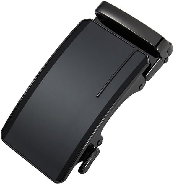 Black Alloy Automatic Buckle Business Casual Men's Belt