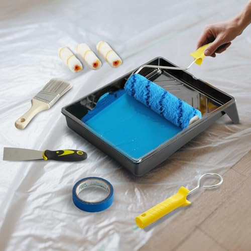 Koalafast Paint Roller Kit-29 Piece Paint Set with 40" Extension Pole,9"4" Paint Rollers,Paint Brushes,Tray,Painting Supplies for Home Interior & Home Improvement - Image 8