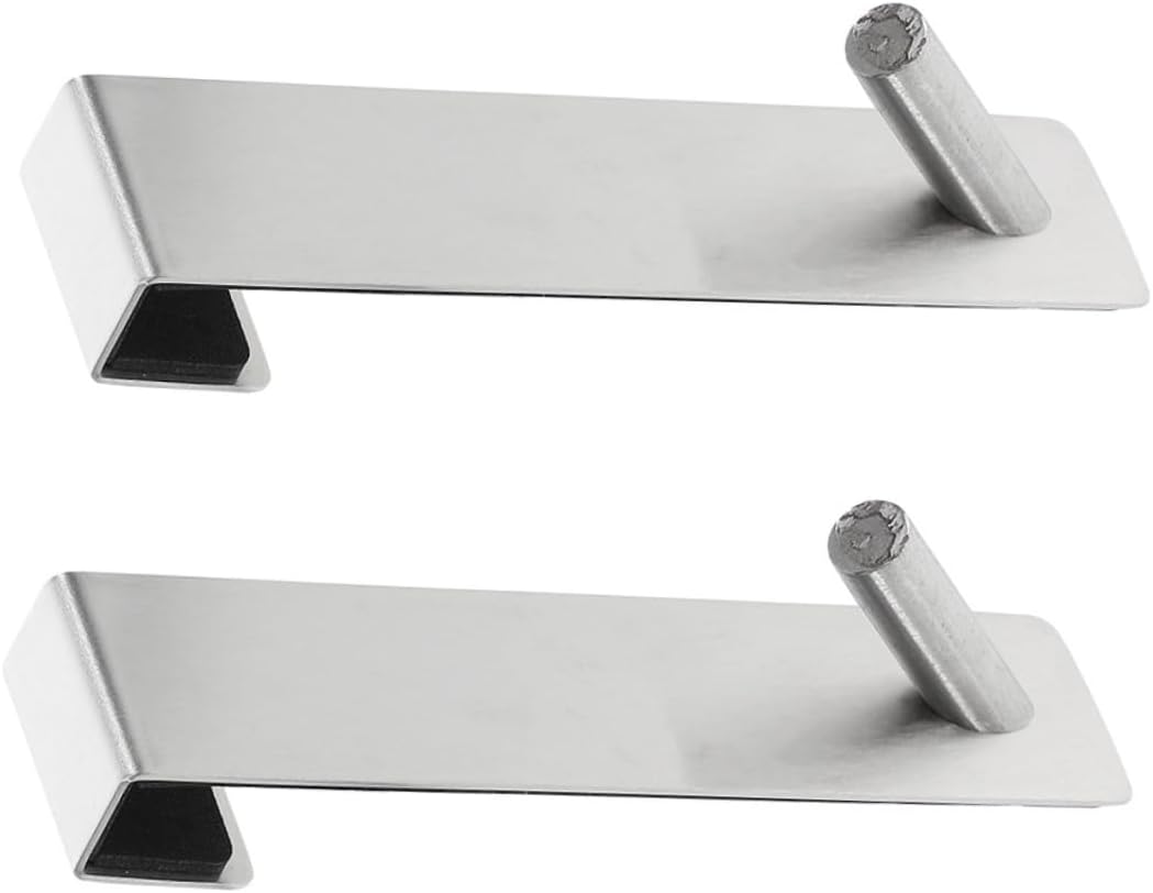 Veemoon 2pcs Bathroom Door Hook Door Towel Holder Door Clothes Hanger Hand Towel Hanger
