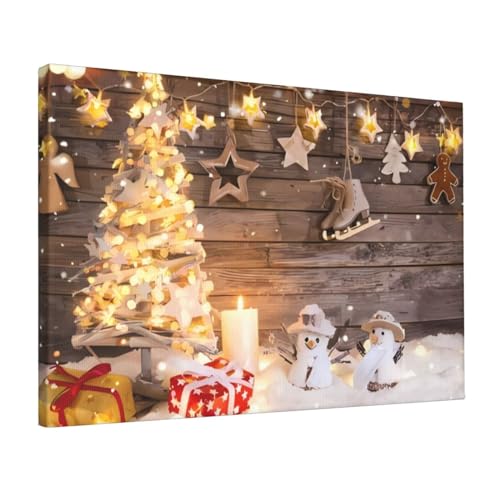 Poster sur toile Noël sans cadre pour embellir facilement un mur vide de bureau