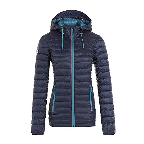 Snow Down Womens Lightweight Puffer Jacket Padding Hooded Sweatshirt Quilted Coat Short Outwear