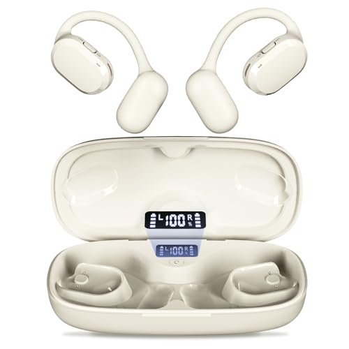 Giveet Open Ear Headphones, Open Ear Earbuds, Dual HD Mic Wireless Sports Earbuds w/40H Charging Case, IPX7 Waterproof, Bluetooth 5.4 Headphones with Earhooks for Working, Driving, TV Watching, Travel Giveet Open Ear Headphones, Open Ear Earbuds, Dual HD Mic Wireless Sports Earbuds w/40H Charging Case, IPX7 Waterproof, Bluetooth 5.4 Headphones with Earhooks for Working, Driving, TV Watching, Travel