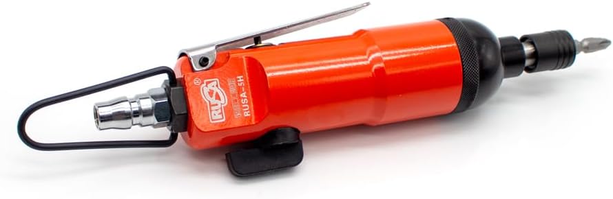1/4 Inch Industrial Strong Pneumatic Screwdriver High-Torque 55N.M 4-6MM Straight Handle Air Screw Driver 13000RPM RUSA-5H